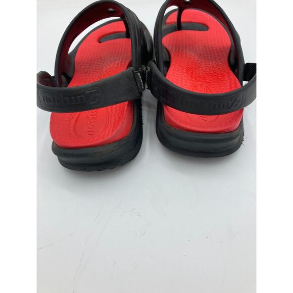 NothinZ Flip Flop Sandals Youth 3-4 Black Soft Rubber Women’s 5-6 Comfort Lounge - Picture 4 of 6